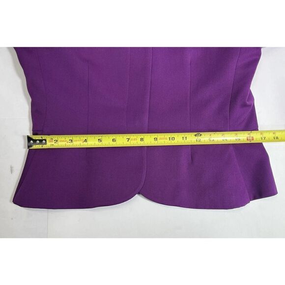 Vintage Christian Dior The Suit Womens Blazer Jacket Purple Size 8 Pure Wool USA - Picture 7 of 15